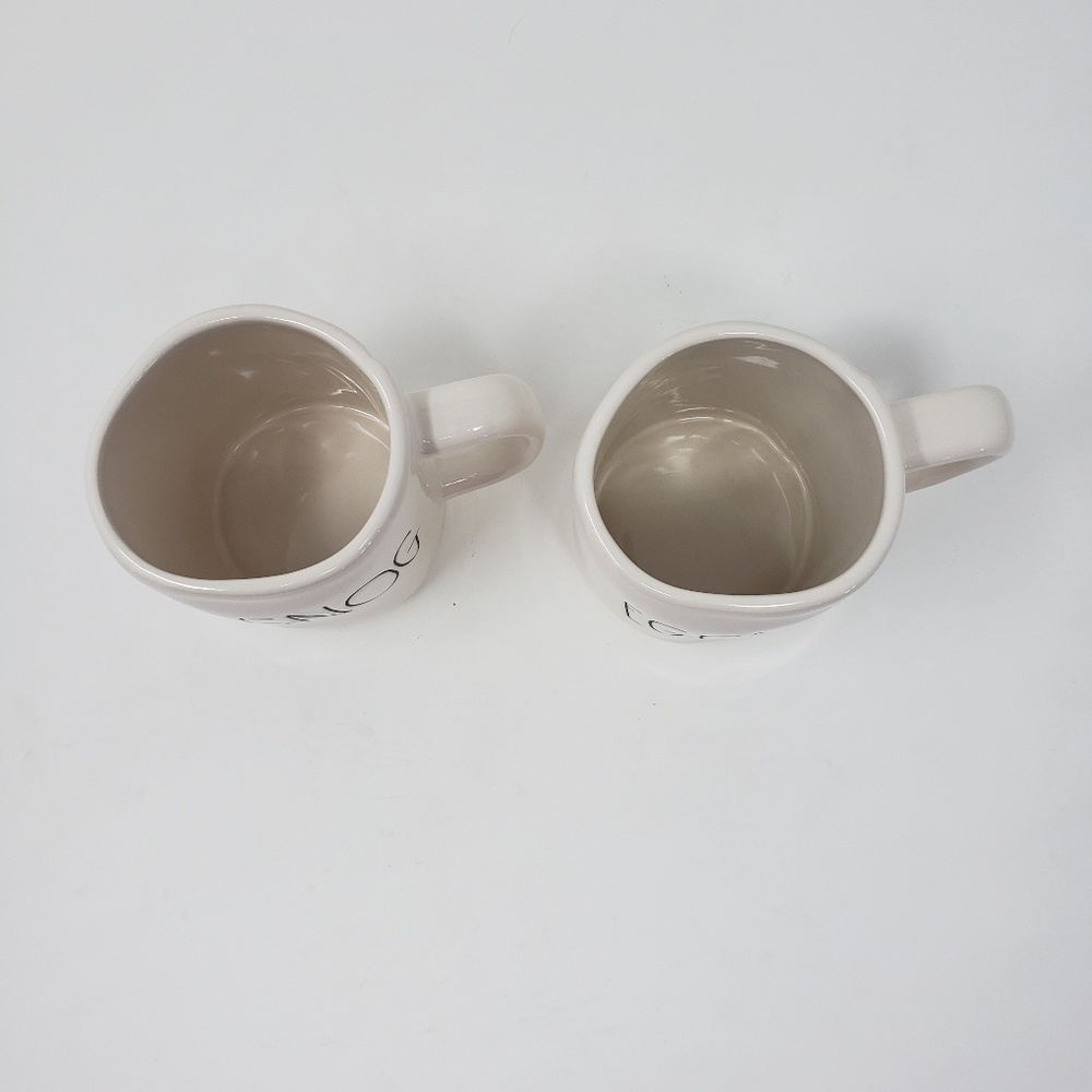 RAE DUNN Set of 2 EGGNOG Mugs - Picture 3 of 4